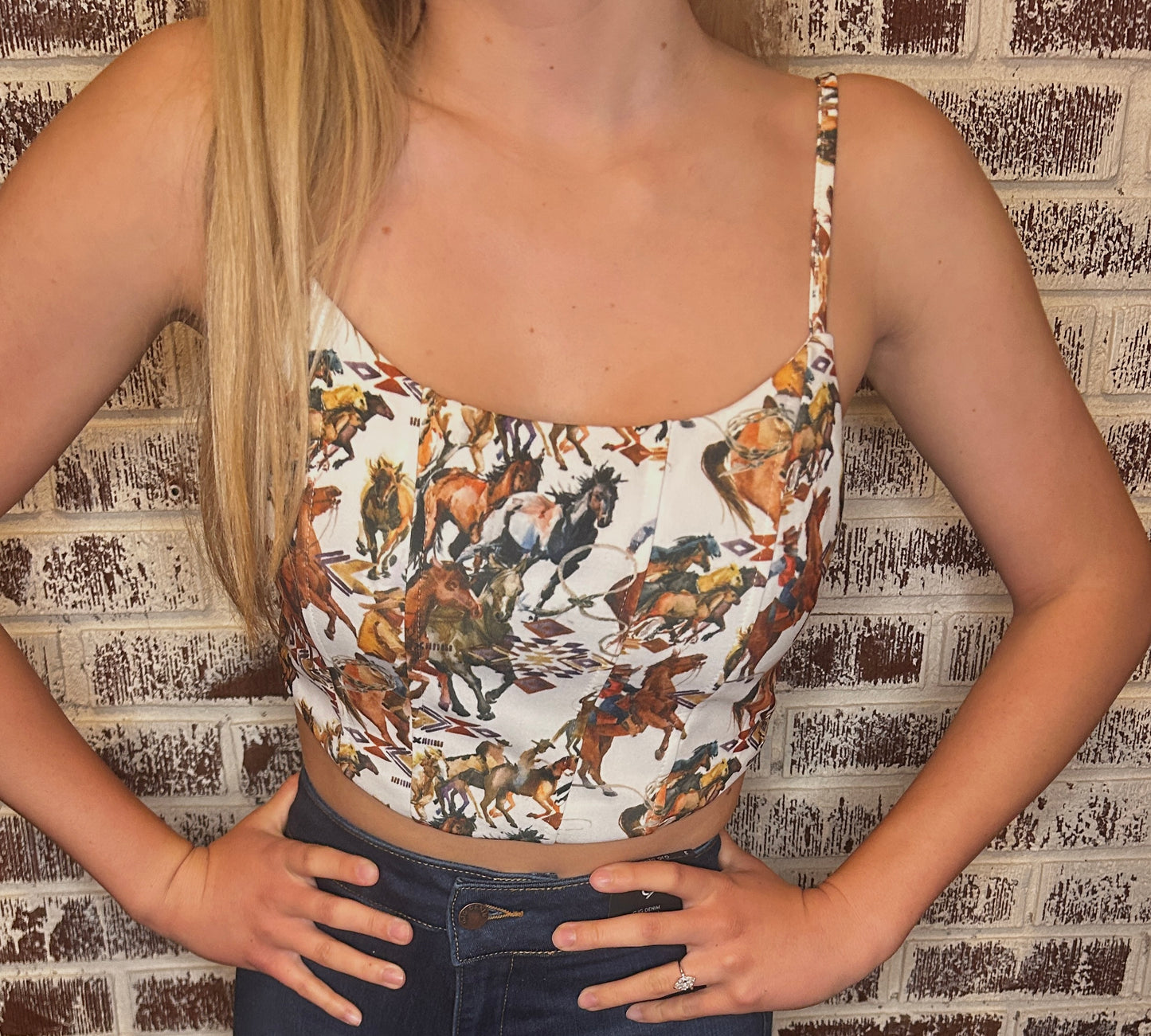 Vintage Rodeo Ribbon Tank