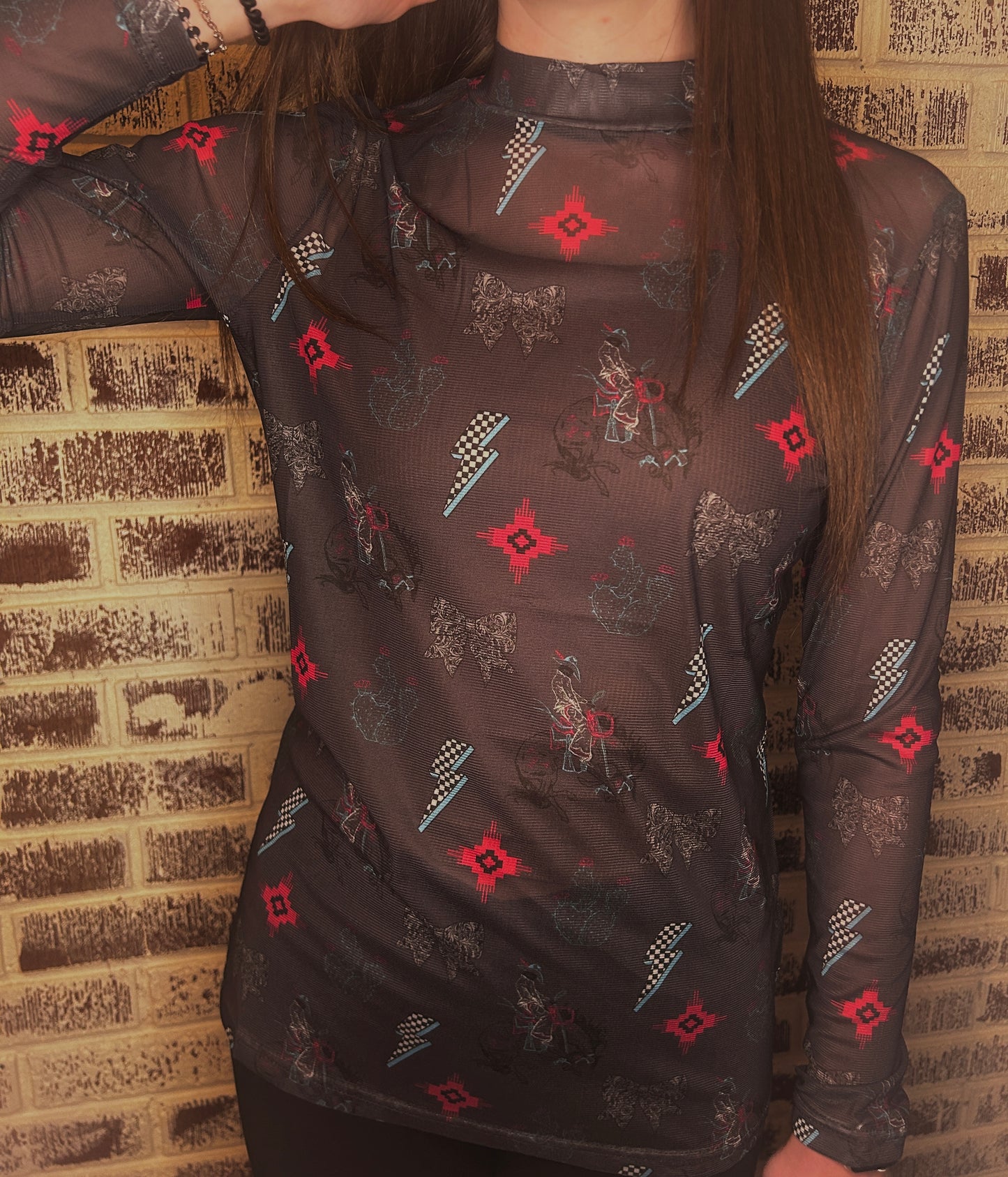 Struck Western Mesh Top
