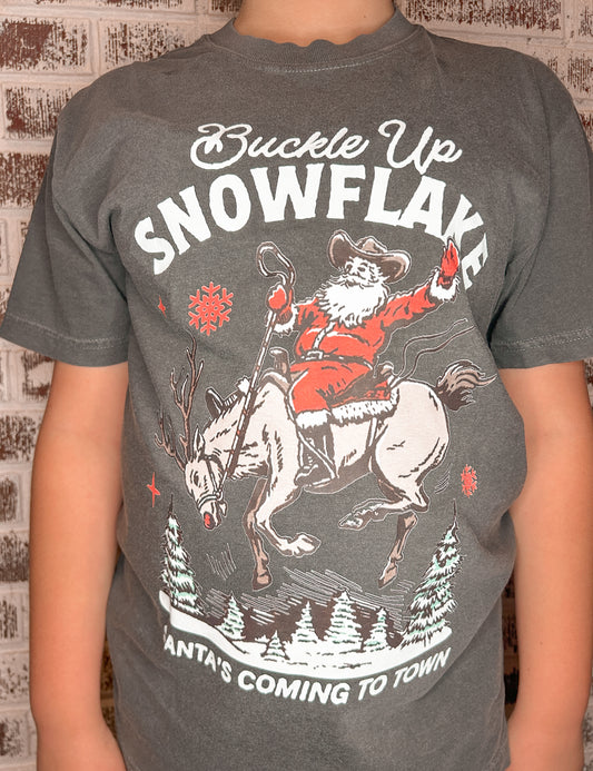 Buckle up Snowflake tee
