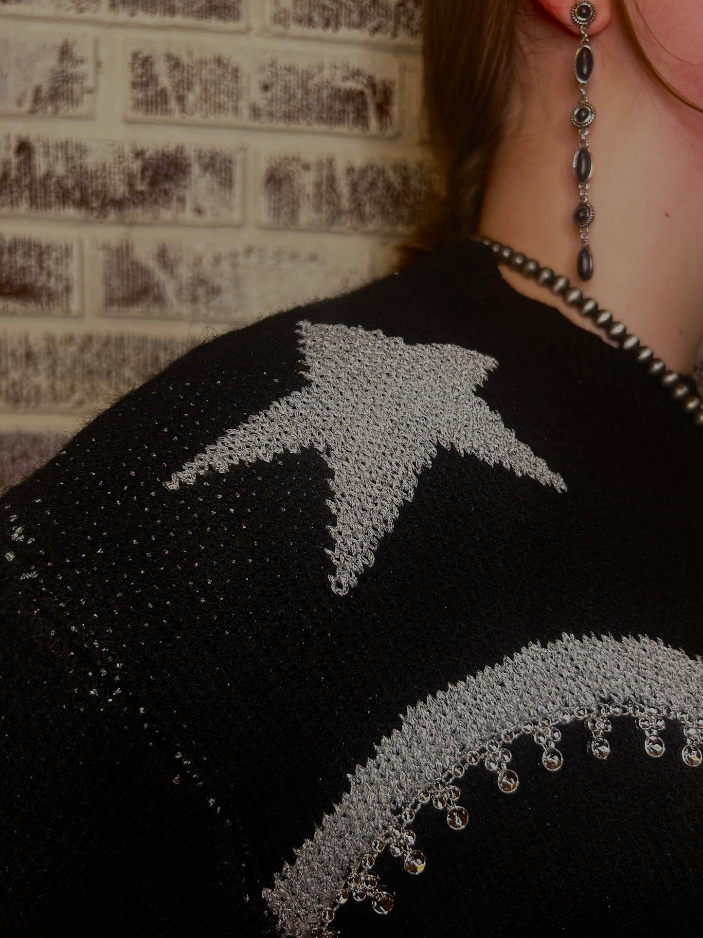 Rhinestone Cowboy Pullover sweater