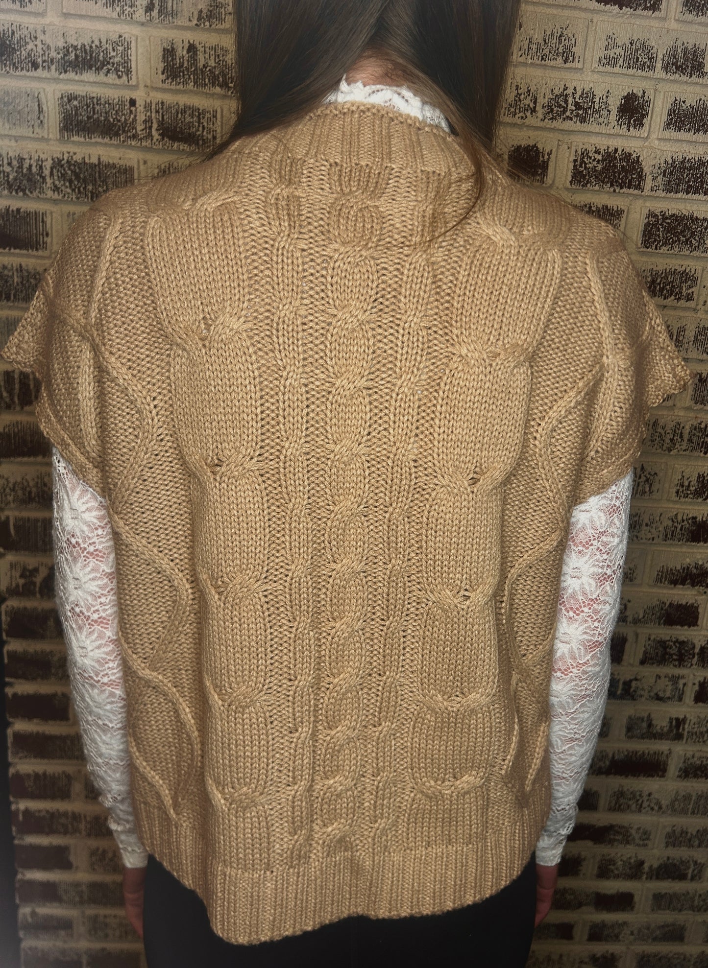 Tie My Heart Knit Satin Bow Sweater: Simply Taupe