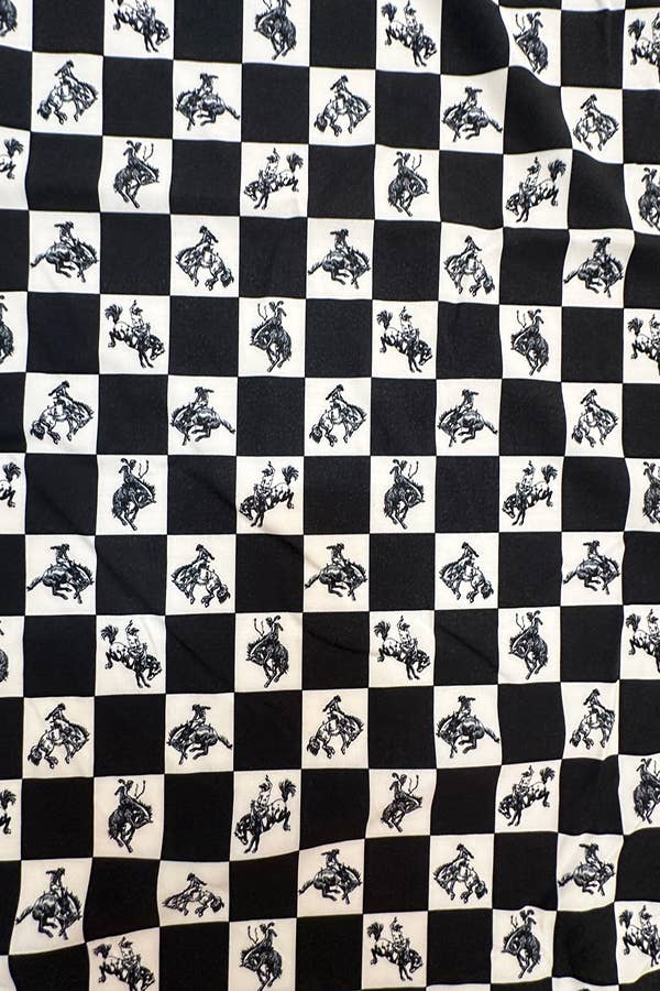 Checkered Bronc wild rag