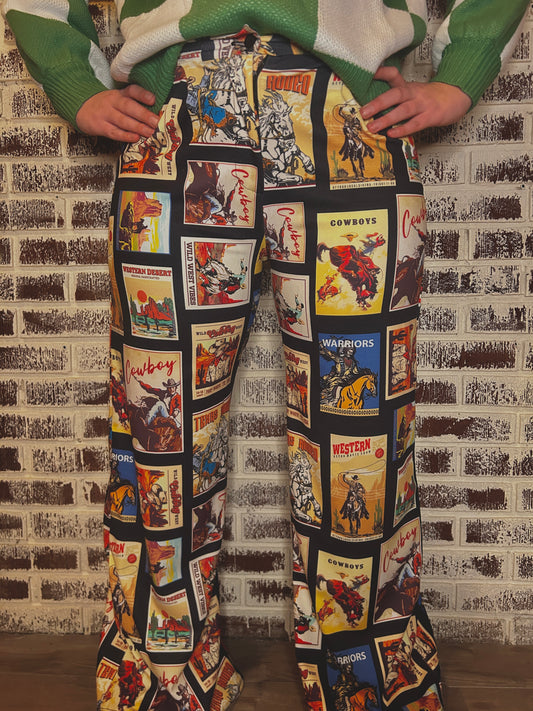 Play your cards cowboy- Slack Pants